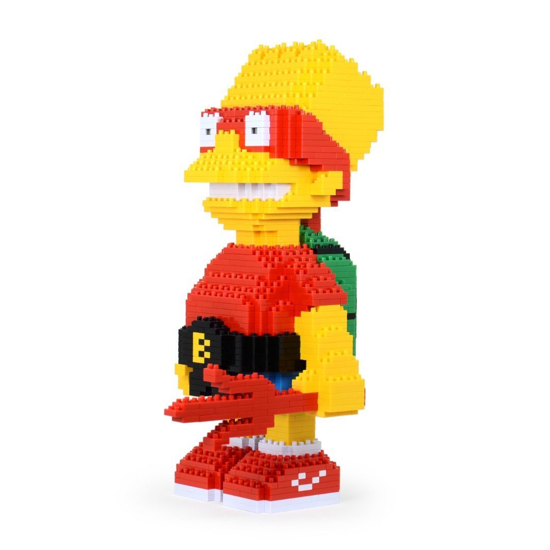 Bart Simpson Brick Sculpture (JEKCA Lego Brick) DIY Kit Item image 3