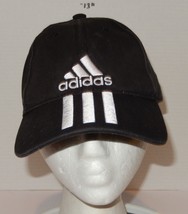 Adidas Striped Strapback baseball Hat cap black White Sports Outdoors - $14.80