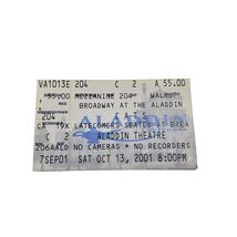 BROADWAY AT THE ALADDIN TICKET STUB ALADDIN THEATRE LAS VEGAS OCT. 13, 2... - $29.92