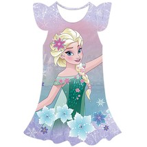      3D Dress For Girl Birthday Party Vestidos Kids Christmas Cosplay Snow  Coro - £43.01 GBP