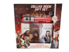 NEW SEALED Star Wars Last Jedi Deluxe Gift Set 3 Books + Lightsaber Proj... - £27.14 GBP