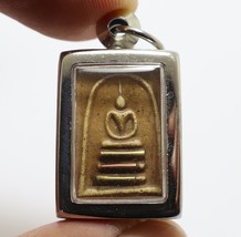 Small Phra Somdej Lp Mui Wat Donrai 1971 Real Thai Buddha Amulet Lucky Pendant 3 - £93.30 GBP