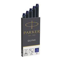 Parker Permanent Ink Cartridge (5pk) - Blue - £26.30 GBP