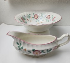 Churchill Biar Rose Round Vegetable Bowl and Gravy Boat, Two piece - $44.54