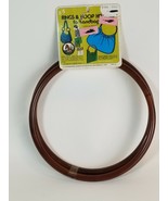 EZ Rings Hoops Handles for Handbags Tortoise Brown Acrylic 8&quot; Diameter P... - £10.08 GBP
