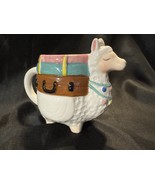 Cute Llama Shaped Ceramic Mug Pastel Boho Animal Cup Whimsical Novelty Gift - $17.26 CAD