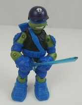 2013 TMNT Teenage Mutant Ninja Turtles Leonardo Blue Riot Gear Action Figure (A) - £4.67 GBP