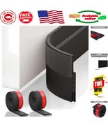 2 Pack Black Door Draft Stopper - Efficient Weather Stripping &amp; Noise In... - €16,30 EUR