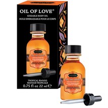 KAMA SUTRA Oil of Love Tropical Mango - .75 fl oz - Kissable Warming Body Toppin - £19.17 GBP