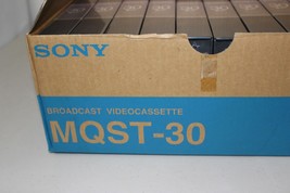 Sony VHS cassettes MQST-30 Professional Broadcast Video - Case of 10 - BRAND NEW - £35.16 GBP