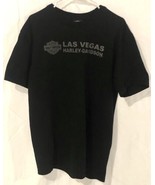 Harley Davidson Las Vegas Nevada Men’s Black Size Large Logo Short Sleev... - £11.60 GBP