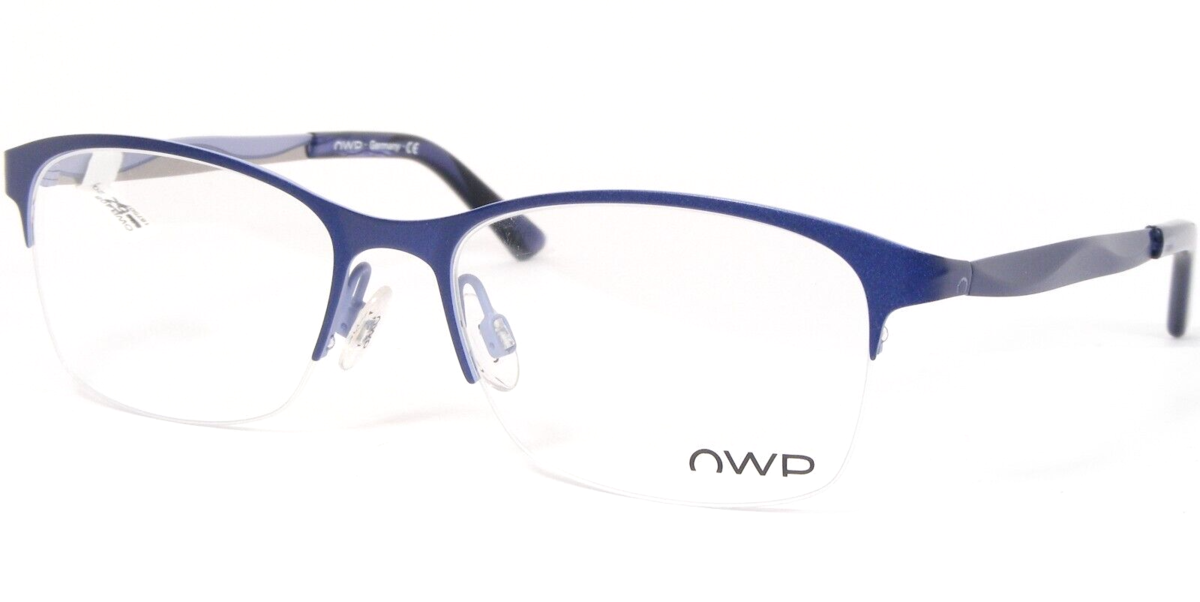 Owp Mod. 1408 200 Bleu Glauque Unique Rare Lunettes Monture 53-17-135mm - $115.72
