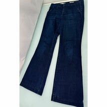 Pilcro &amp; The Letterpress Jeans Wide Flare Leg High Waist Dark Wash Stret... - $46.96 CAD