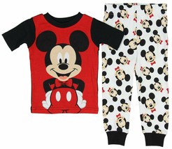 Diseny Baby Infant Toddler Boys Pajamas 2pc Set Mickey Mouse 18M or 24M NWT - £9.58 GBP