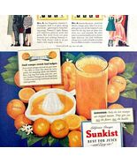 Sunkist California Oranges 1948 Advertisement Orange Juice Beverage DWHH4 - €60,05 EUR