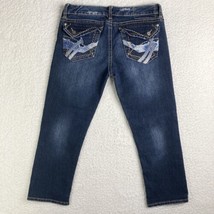 Union Bay Capri Jeans Womens Low Rise Cropped Stretch Denim Pants 34x24 - £15.24 GBP