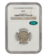1916 5C NGC/CAC AG03 (Doubled Die Obverse) - £3,386.89 GBP