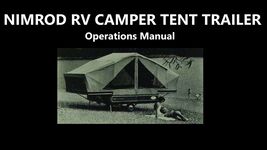 NIMROD RV Camper Operations Manuals -325 pages for Tent Trailer Maintenance - $23.75