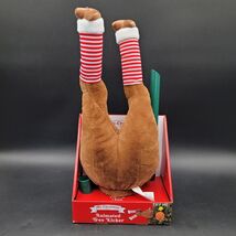 Rare New Mr Christmas Holiday Reindeer Tree Kicker Motion Activated Kick... - $39.59