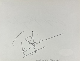 ANTHONY PERKINS Autograph Signed 4x5 ALBUM PAGE 1970s HITCHCOCK PSYCHO J... - £309.45 GBP