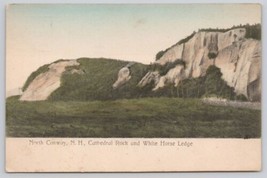 Postcard North Conway New Hampshire Cathedral Rock White Horse Ledge - £4.40 GBP