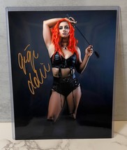 Gigi Dolin Riding Crop Sexy Metallic Signed Autograph 8x10  WWE WCW NXT AEW TNA - $48.37