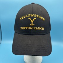 Yellowstone Dutton Ranch Black Yellow Logo Strap Back Hat - £10.82 GBP