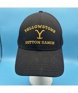 Yellowstone Dutton Ranch Black Yellow Logo Strap Back Hat - £10.91 GBP