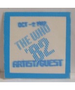 THE WHO - VINTAGE ORIGINAL OCT. 2, 1982 CLOTH SHOW BACKSTAGE PASS  **LAS... - $279.60 MXN