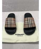 Burberry Vintage Check Archive Beige Slide Sandals 10 US (43 Euro) NIB - $346.49