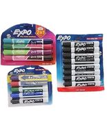 Seventeen (17) EXPO ~ Dry Erase Markers ~ Chisel Tips ~ Low Odor ~ Multi... - $35.00