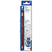 Staedtler Tradition Eraser Tip HB Lead Pencils (12/box) - £15.69 GBP