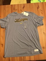 NWT men&#39;s L/large nike michigan wolverines legend dri-fit tee shirt established - £18.67 GBP