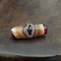 Antique Yemeni natural Eye Agate Middle Eastern Red Agate Bead Ym-1ey1 - £61.06 GBP