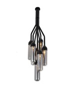 Shaded Empire Six Light Metal and Glass Flush Ceiling Light With Clear S... - $1,407.78 CAD