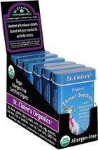 St. Claire&#39;s Organics Throat Soothers, (1.5 Ounce Tin, Pack of 6) | Gluten-Free, - £50.34 GBP