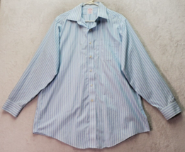 Brooks Brother Dress Shirt Womens Sz 16 Blue Striped Traditional Fit Button Down - £16.20 GBP