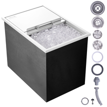VEVOR Drop in Ice Chest Stainless Steel 27x18x21in115.7qt Sliding Cover ... - $255.99