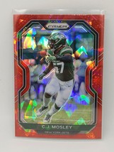 2020 Panini Prizm CJ Mosley Red Ice Prizm 34 Jets - £0.90 GBP