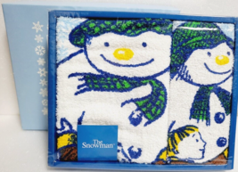 The Snowman Hand &amp; Face Towel Set 100% Cotton Old Rare - $82.28