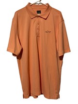 Mens Greg Norman Golf T Shirt Size XL Orange Short Sleeve Crew Neck Embr... - $12.86