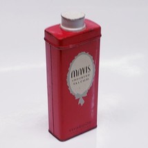 Vintage Mavis Talcum Powder Vivaudou Red 3 1/4 oz Tin Container-2/3 Full - £12.30 GBP