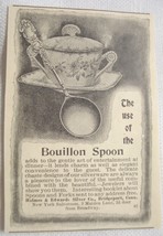 1896 Bouillon Spoon Ad, Holmes &amp; Edwards Silver Co., Bridgeport, Ct. - £6.38 GBP