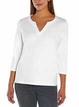 Orvis Women&#39;s Plus Size XXL White 3/4 Sleeve Golf Shirt NWT - £8.34 GBP