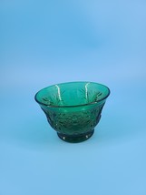 Vintage Anchor Hocking Sandwich Forest Green Custard Cup 2.25 in high - $12.95