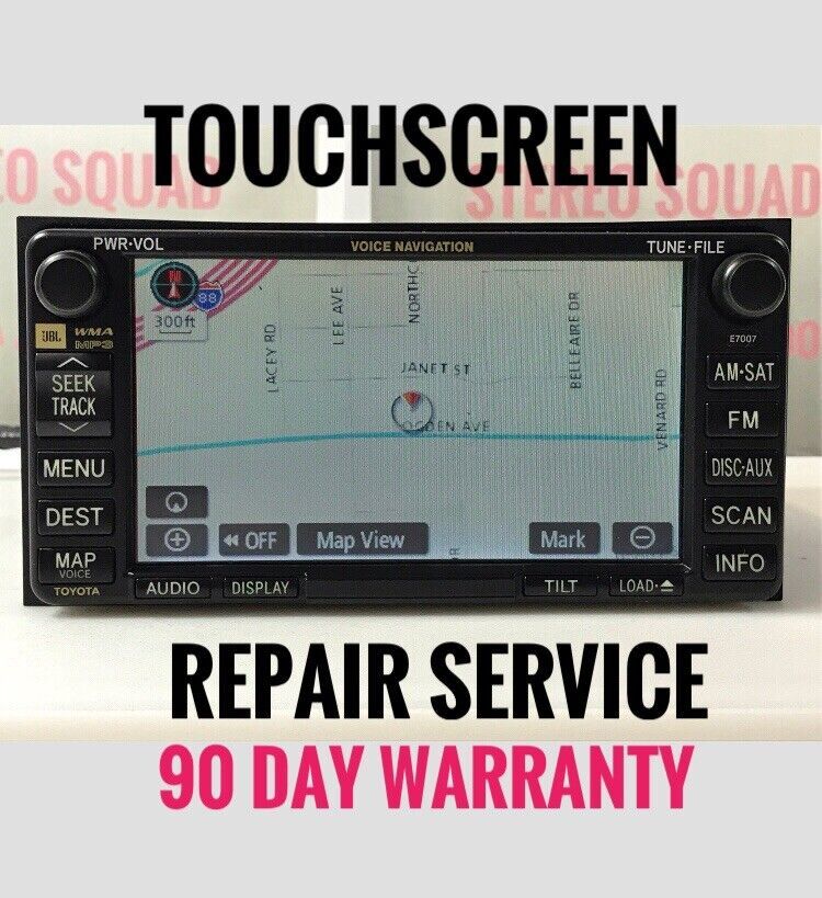 Primary image for Touchscreen / Display Repair Service Your Toyota Navigation Radio