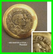 Ancient Roman Bronze Coin Button VERY SCARCE (I Can&#39;t Find Another) - $39.99