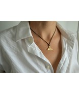 Gold whale tail necklace - $20.51 CAD