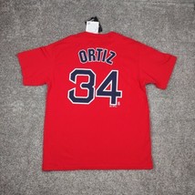 Boston Red Socks Shirt Men Large Red David Ortiz 34 Majestic Baseball MLB NWT - £13.75 GBP