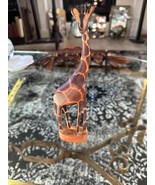 Vintage Hand Carved 9” Tall Wooden Giraffe - €15,63 EUR
